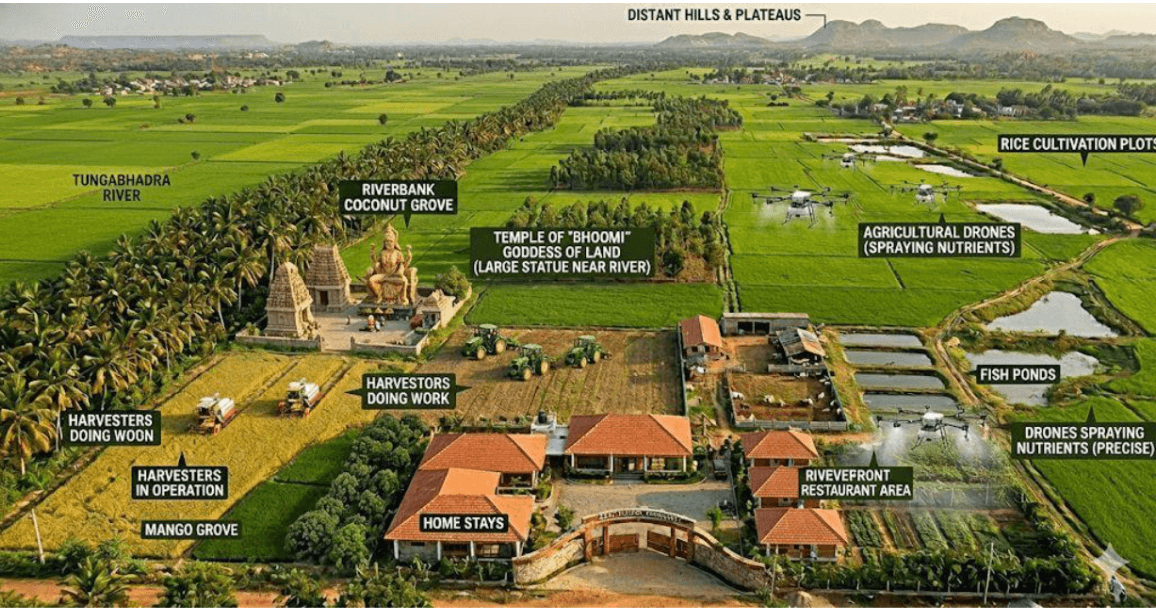 Amrit Bhoomi annotated landscape concept